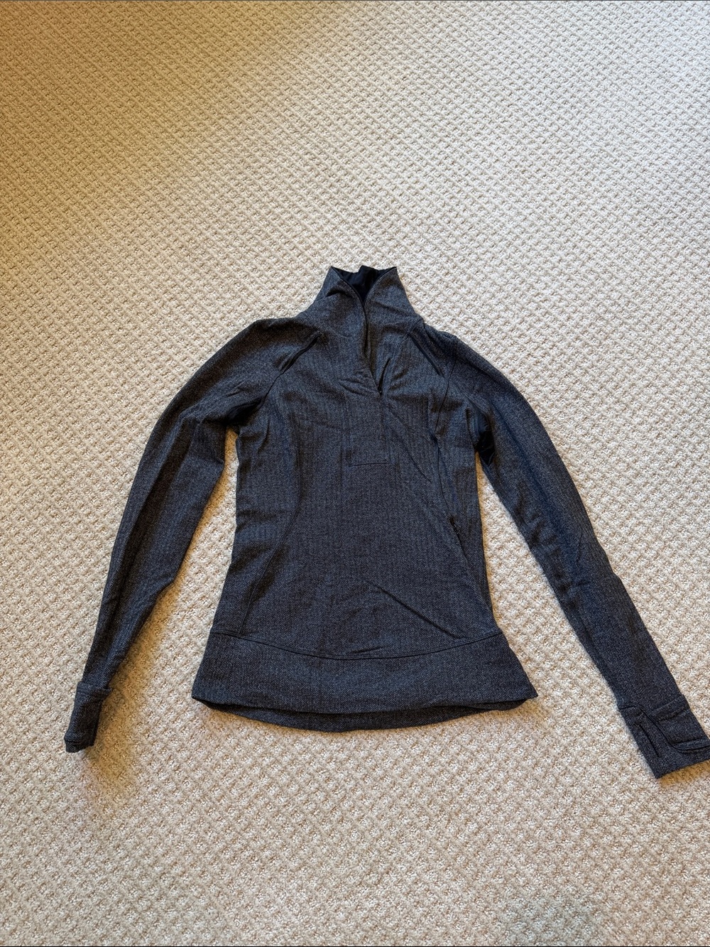 lululemon athletica Dark Gray Quarter-Zip Pullover